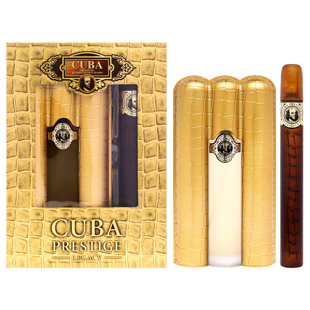 Cuba Prestige Legacy by Cuba - 2 Pc Gift Set 3oz EDT Spray, 1.17oz EDT Spray